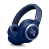 Front. JBL - Wireless Over-Ear Headphones with True Adaptive Noise Cancelling - Blue.