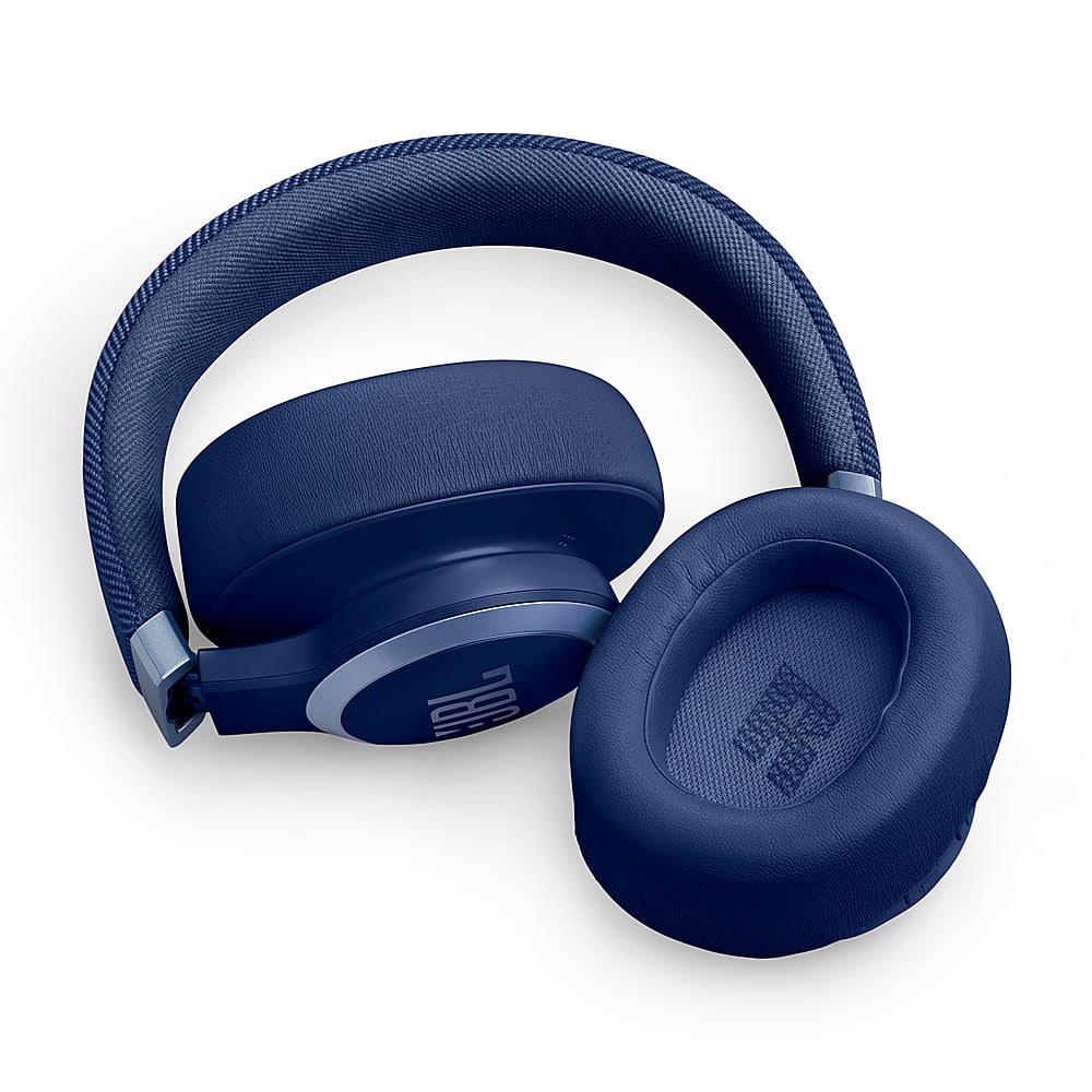Alt View 14. JBL - Wireless Over-Ear Headphones with True Adaptive Noise Cancelling - Blue.