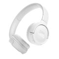 Front. JBL - TUNE520BT wireless on-ear headphones - White.
