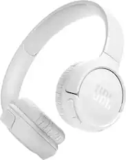 Front. JBL - TUNE520BT wireless on-ear headphones - White.