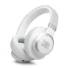 Front. JBL - Wireless Over-Ear Headphones with True Adaptive Noise Cancelling - White.