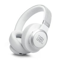 JBL - Wireless Over-Ear Headphones with True Adaptive Noise Cancelling - White - Front_Zoom