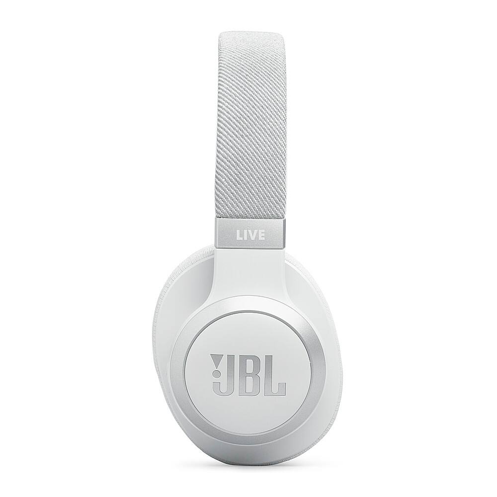 Alt View 12. JBL - Wireless Over-Ear Headphones with True Adaptive Noise Cancelling - White.