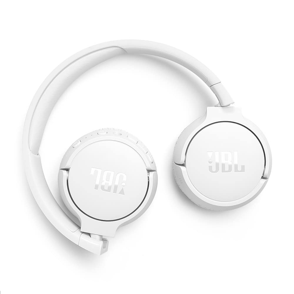 Alt View 13. JBL - Adaptive Noise Cancelling Wireless On-Ear Headphone - White.