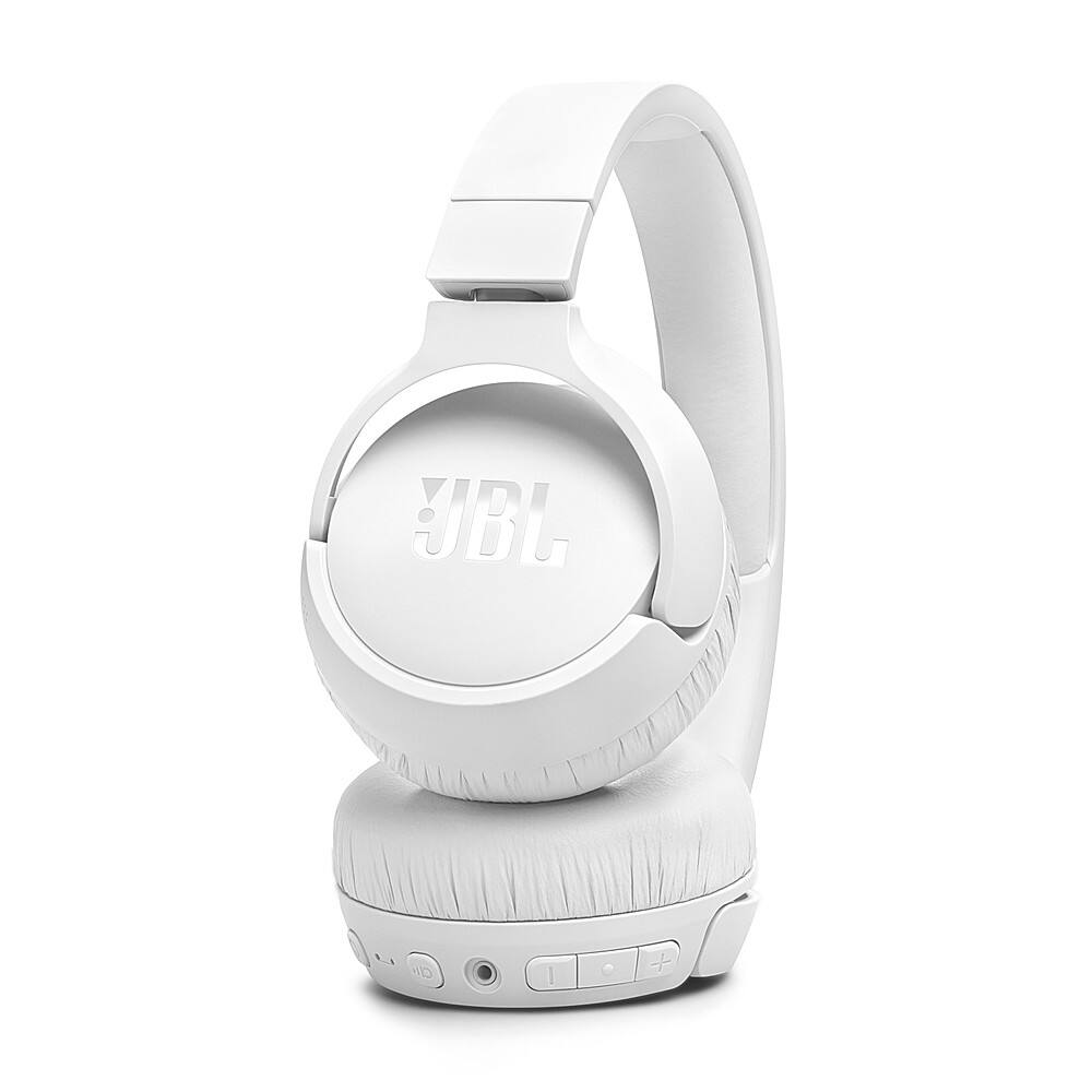 Alt View 14. JBL - Adaptive Noise Cancelling Wireless On-Ear Headphone - White.