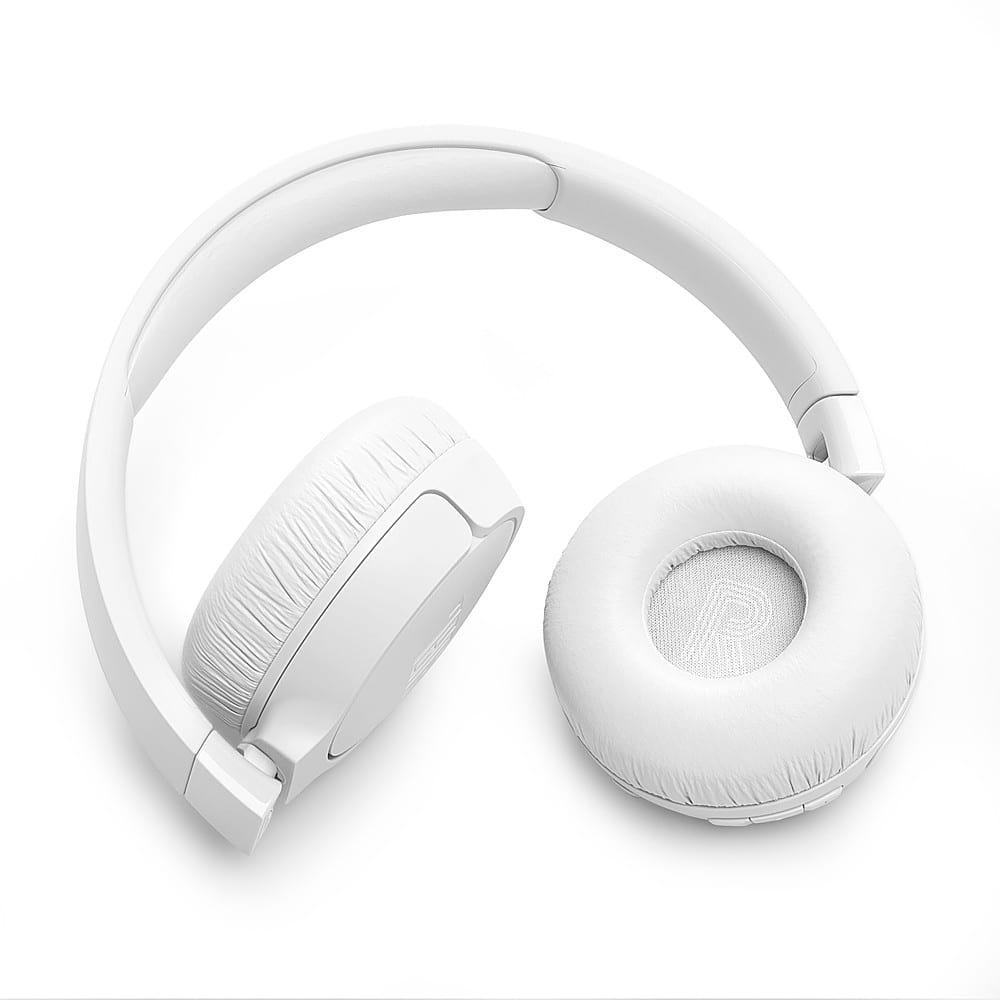 Alt View 15. JBL - Adaptive Noise Cancelling Wireless On-Ear Headphone - White.