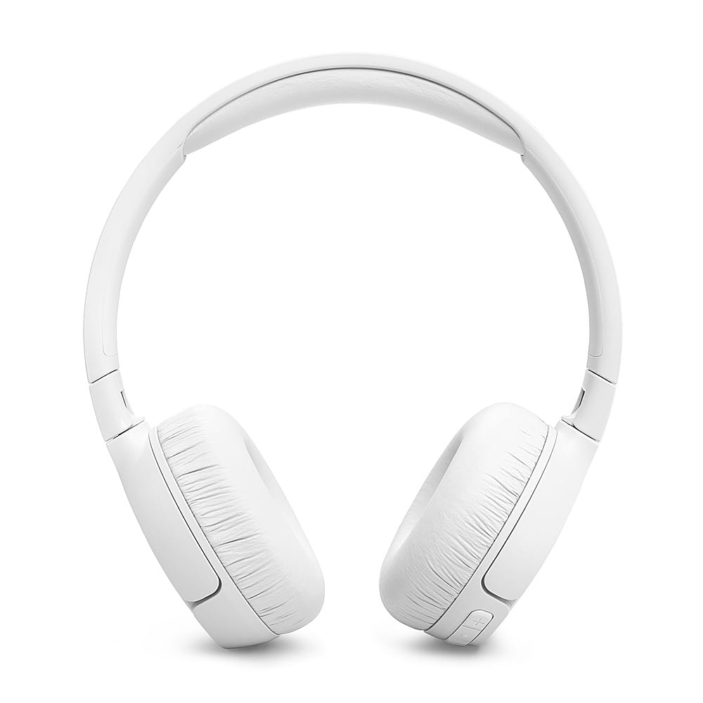 Left. JBL - Adaptive Noise Cancelling Wireless On-Ear Headphone - White.