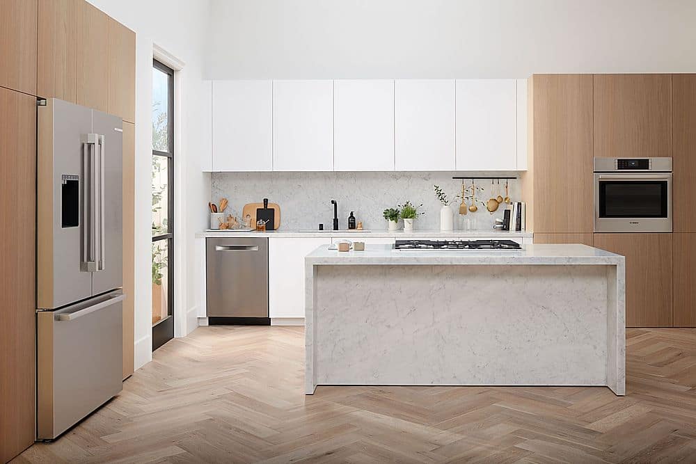 Alt View 23. Bosch - 800 Series 36" Built-In Gas Cooktop with 5 burners with FlameSelect - Stainless Steel.