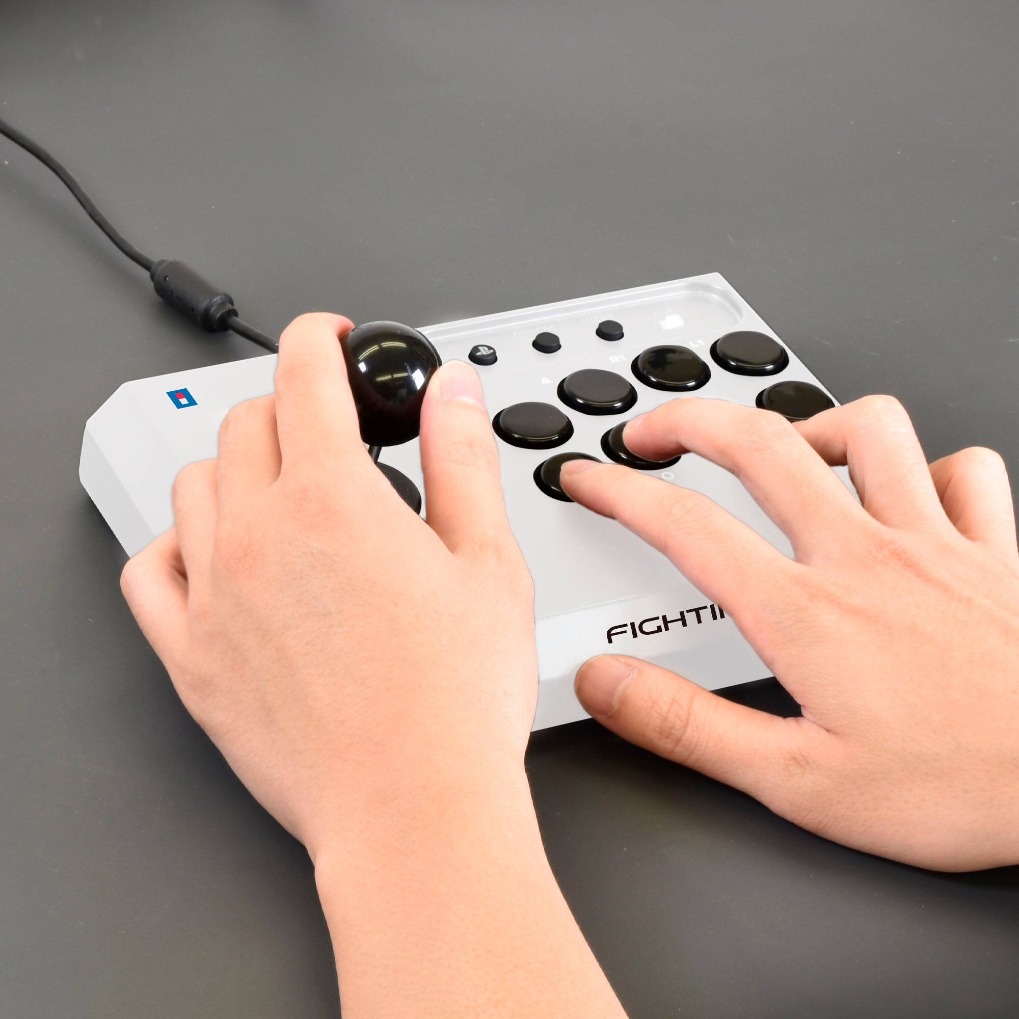 Alt View 11. Hori - HORI Fighting Stick Mini for PlayStation 5 - White.