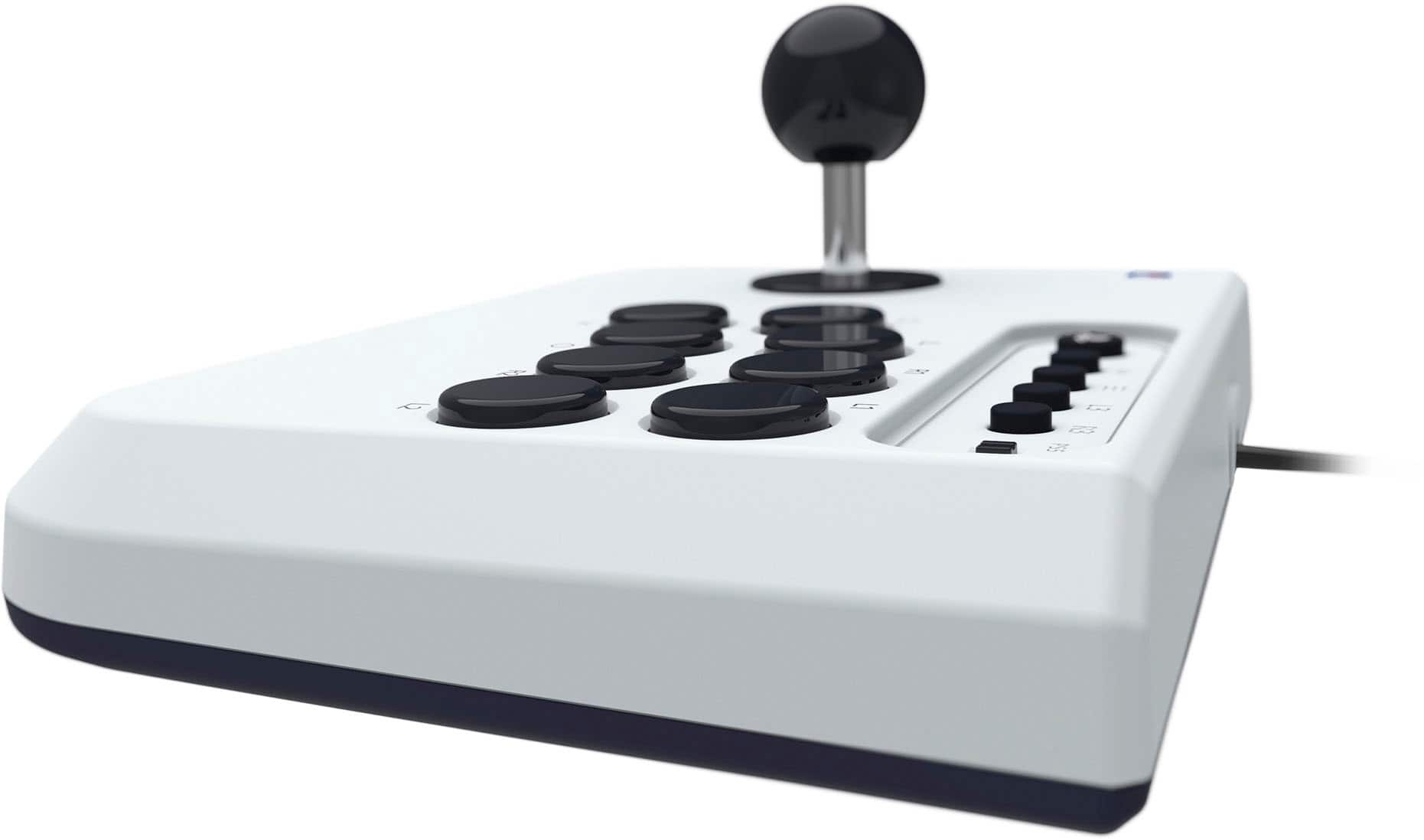 Left. Hori - HORI Fighting Stick Mini for PlayStation 5 - White.