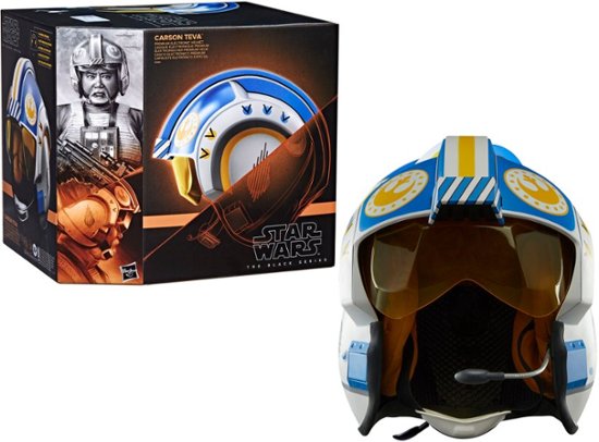 Front. Star Wars - The Black Series Carson Teva Electronic Helmet.