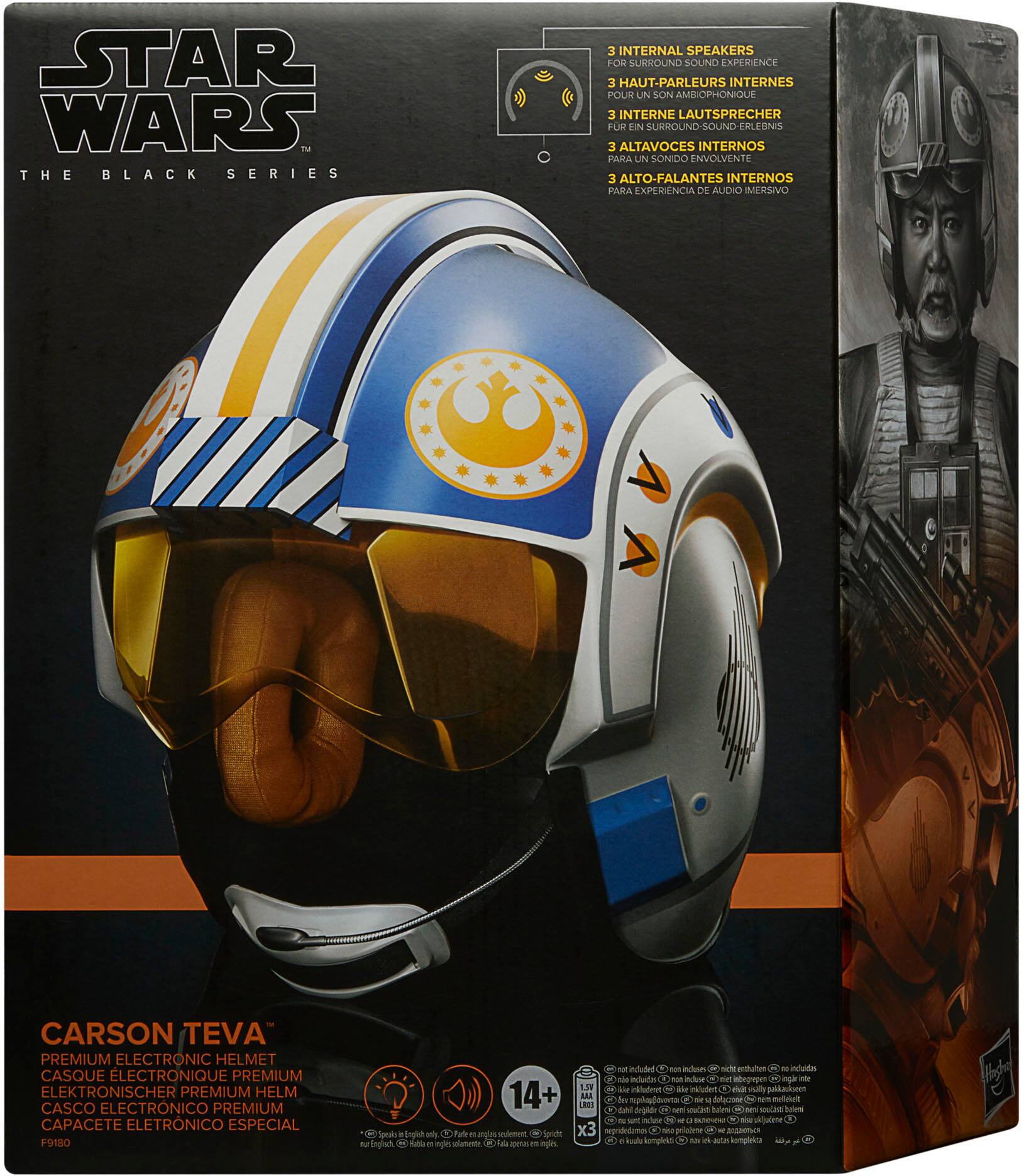 Alt View 15. Star Wars - The Black Series Carson Teva Electronic Helmet.