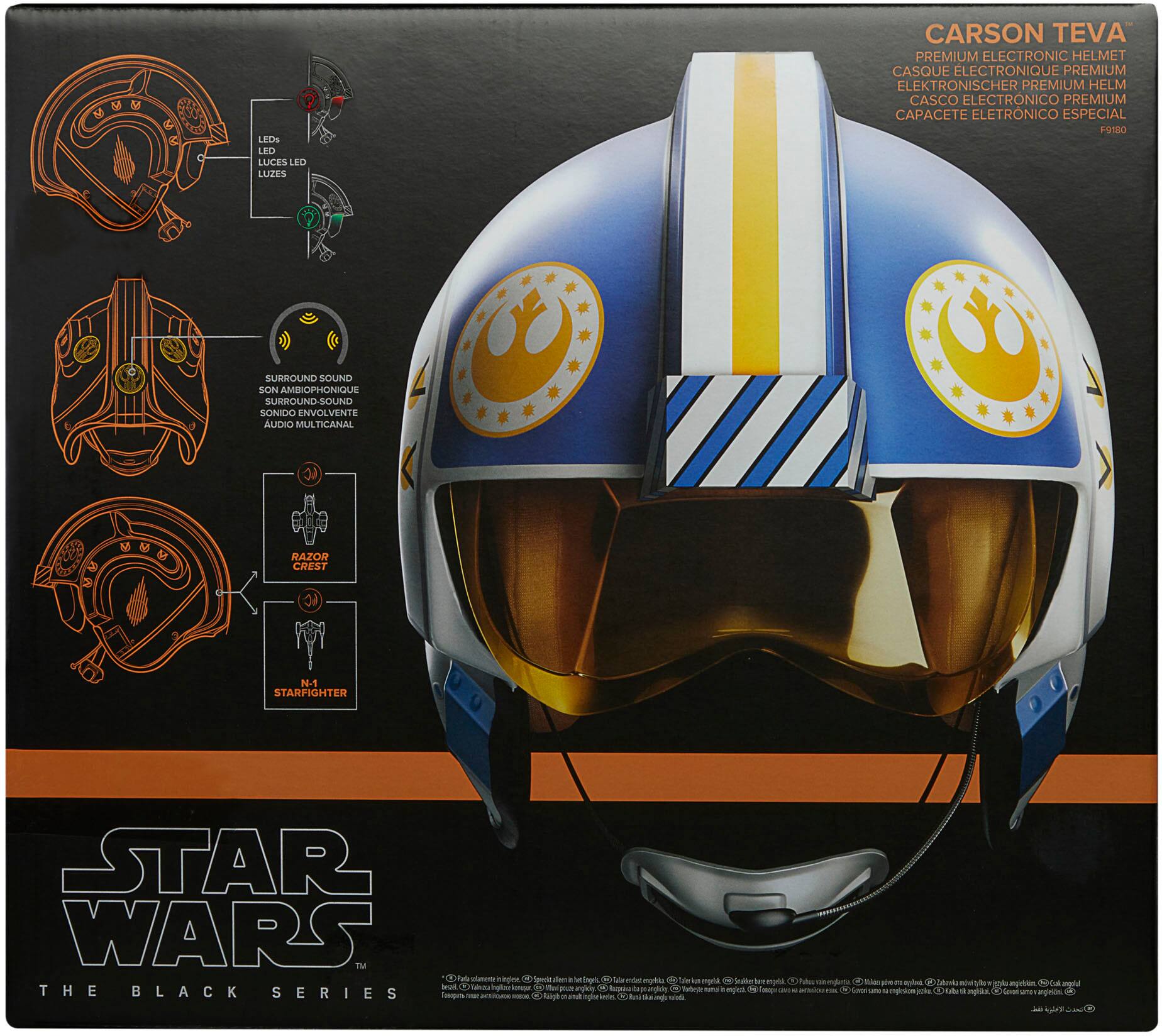 Alt View 17. Star Wars - The Black Series Carson Teva Electronic Helmet.