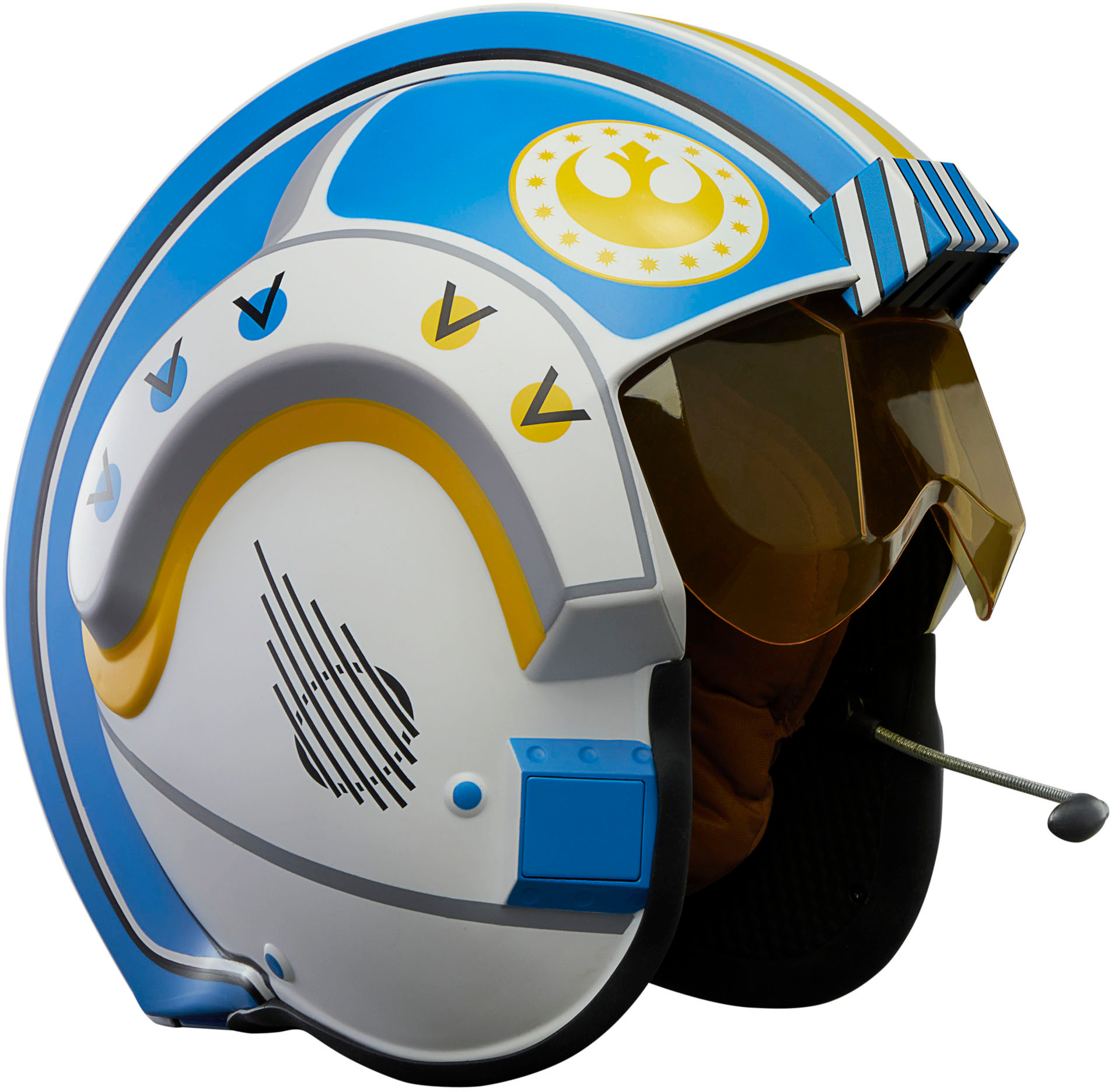 Left View: Star Wars - The Black Series Carson Teva Electronic Helmet
