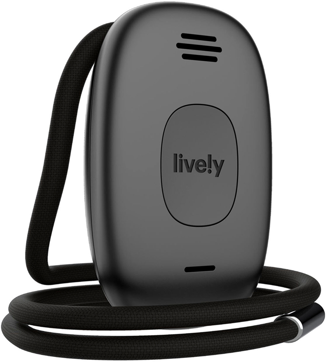 Angle View: Lively® - Lively Mobile2 All-in-One Medical Alert - Black