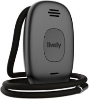 Lively® - Lively Mobile2 All-in-One Medical Alert - Black - Angle_Zoom