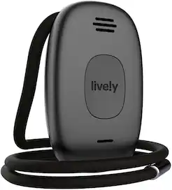 Lively® - Lively Mobile2 All-in-One Medical Alert - Black