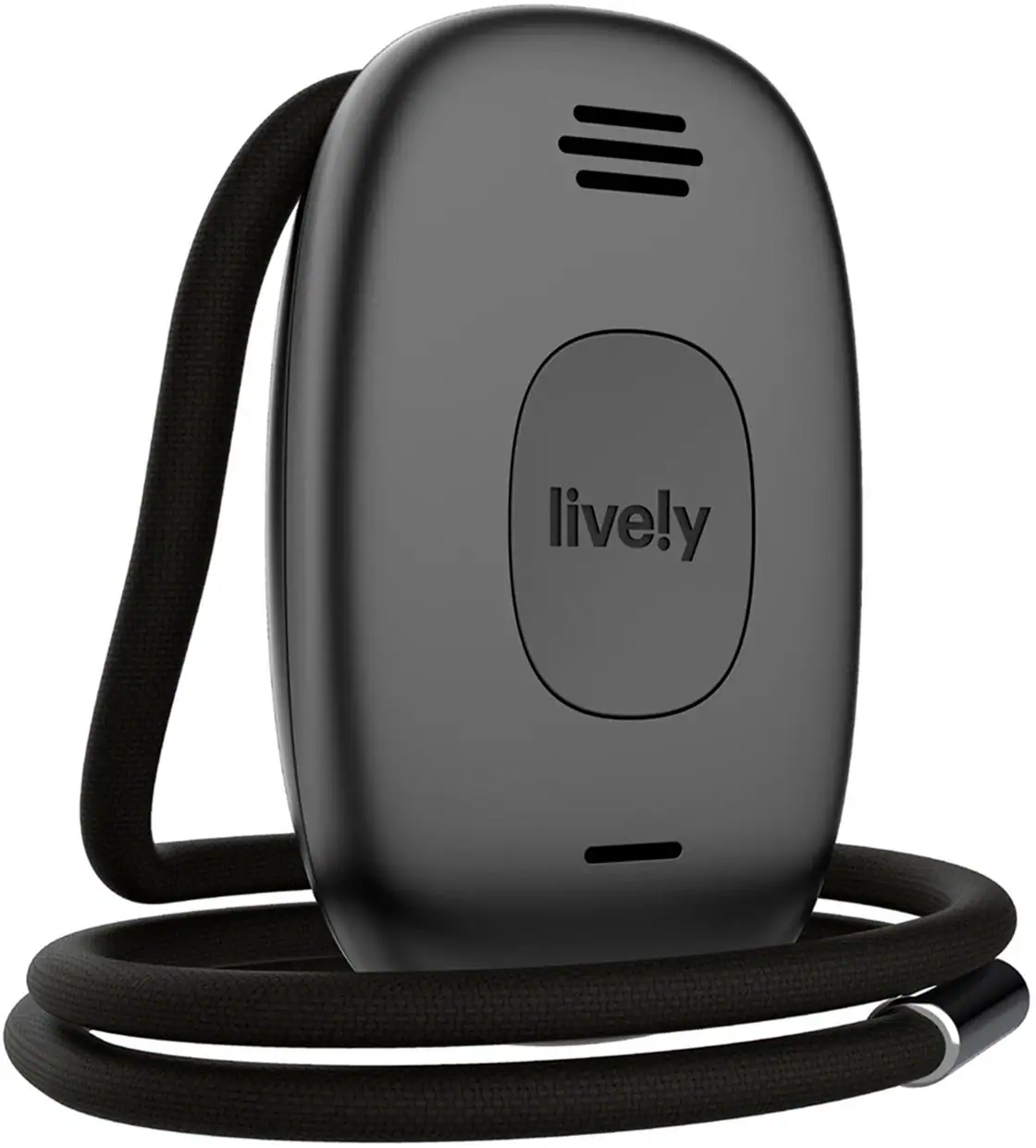 Angle. Lively® - Lively Mobile2 All-in-One Medical Alert - Black.