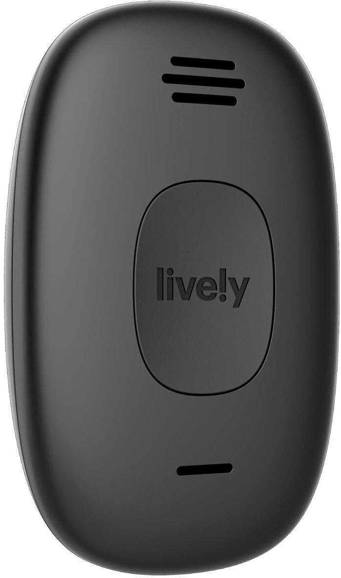 Alt View 11. Lively® - Lively Mobile2 All-in-One Medical Alert - Black.
