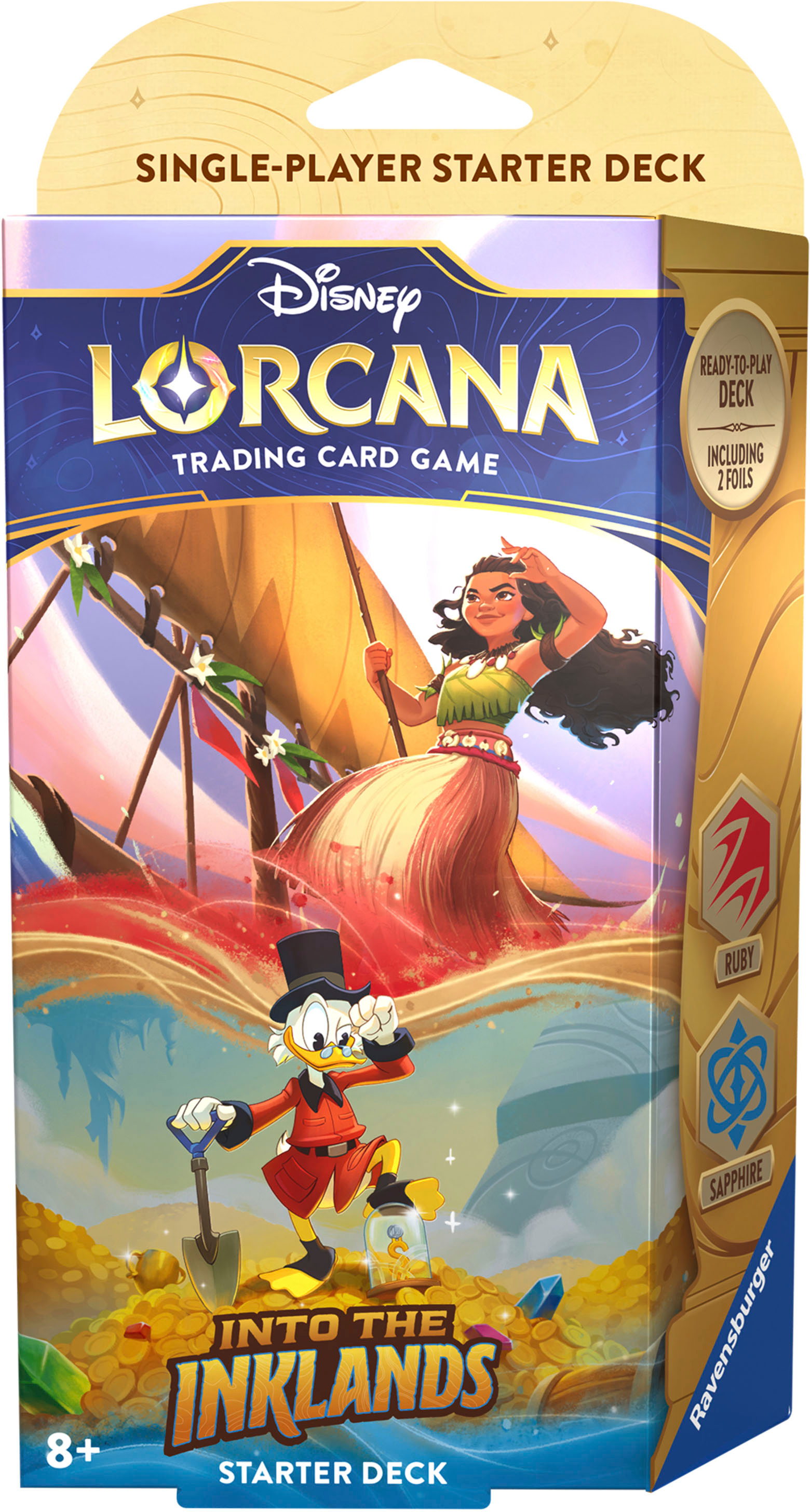 Left View: Lorcana - Disney Lorcana: Into the Inklands - Starter Deck - Styles May Vary