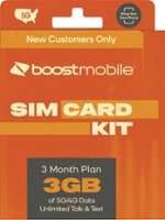 Boost Mobile - 3 Months 3GB Plan SIM Card Kit - Orange - Front_Zoom