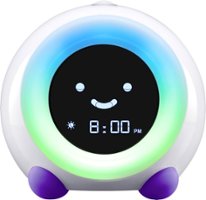 LittleHippo - MELLA All-in-One Alarm Clock with Sleep Trainer for Kids - BRIGHT PURPLE - Front_Zoom