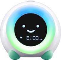 LittleHippo - MELLA All-in-One Alarm Clock with Sleep Trainer for Kids - TROPICAL TEAL - Front_Zoom