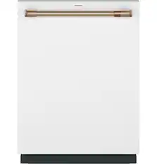 Front. Café - Top Control Smart Built-In Stainless Steel Tub Dishwasher with 3rd Rack, UltraWash and 44 dBA - Matte White.