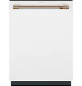 Café - 24" Top Control Smart Built-In Stainless Steel Tub Dishwasher with 3rd Rack, UltraWash and 44 dBA - Matte White