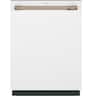 Café - 24" Top Control Smart Built-In Stainless Steel Tub Dishwasher with 3rd Rack, UltraWash and 44 dBA - Matte White