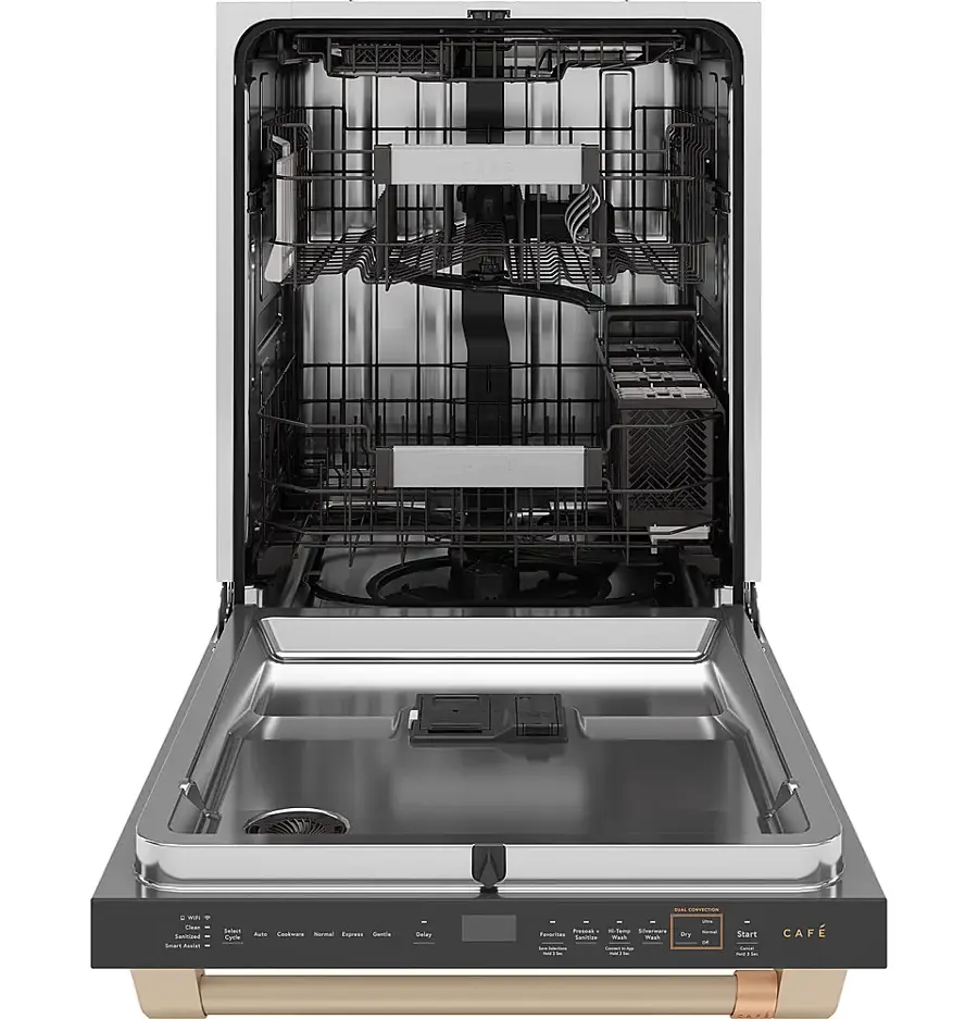 Alt View 11. Café - Top Control Smart Built-In Stainless Steel Tub Dishwasher with 3rd Rack, UltraWash and 44 dBA - Matte White.