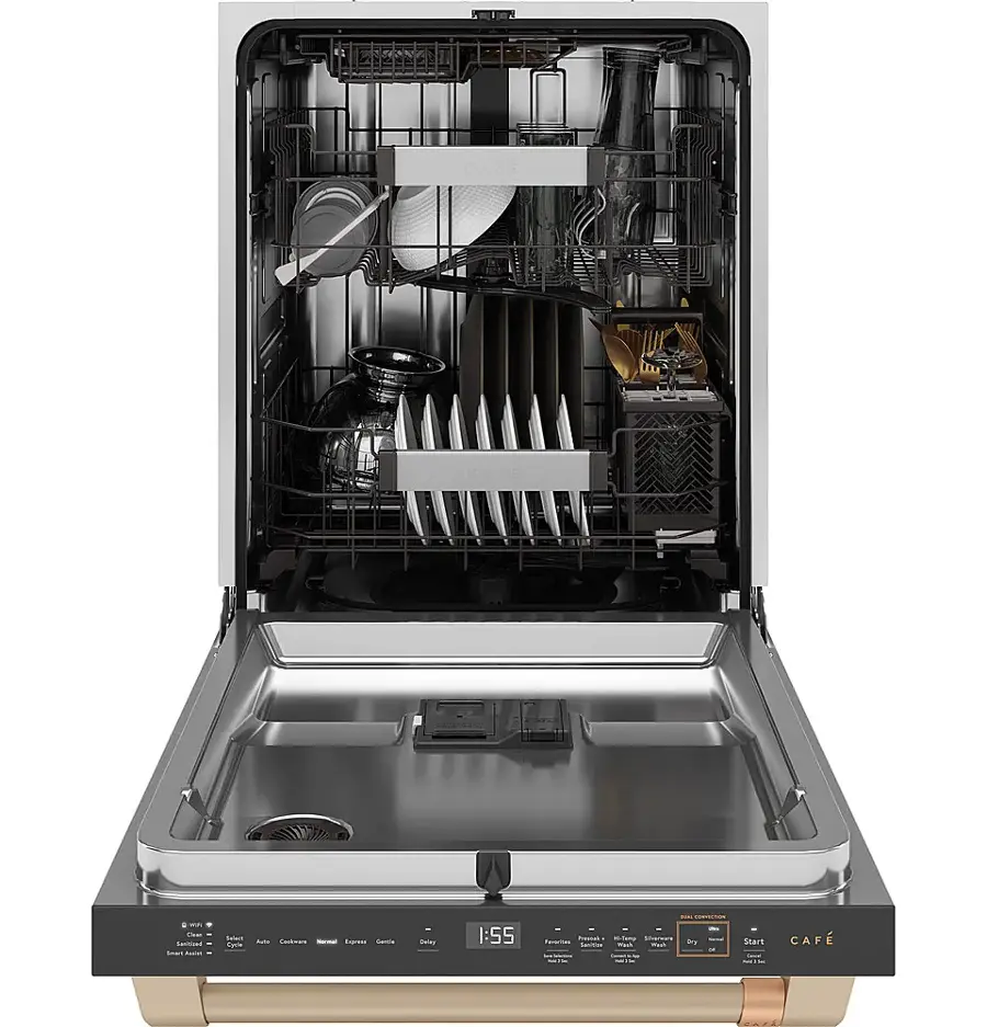Alt View 12. Café - Top Control Smart Built-In Stainless Steel Tub Dishwasher with 3rd Rack, UltraWash and 44 dBA - Matte White.