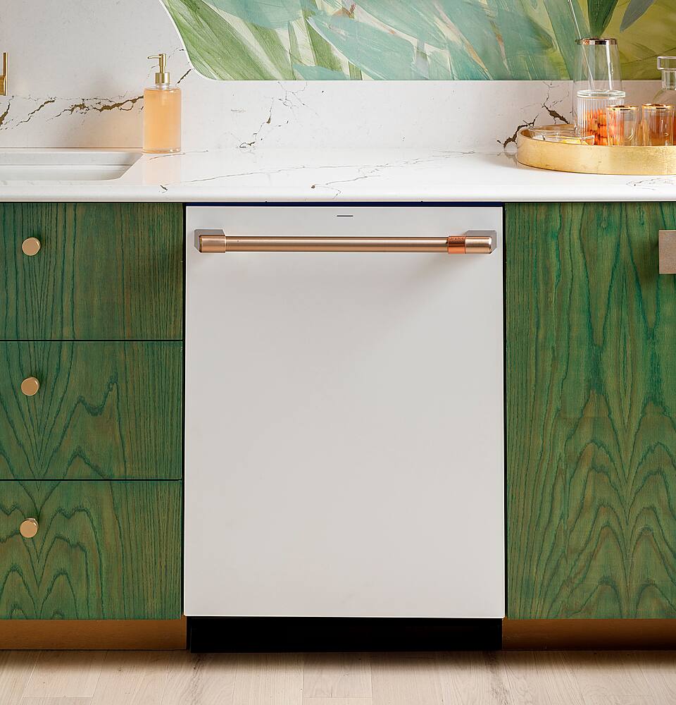 Alt View 21. Café - Top Control Smart Built-In Stainless Steel Tub Dishwasher with 3rd Rack, UltraWash and 44 dBA - Matte White.