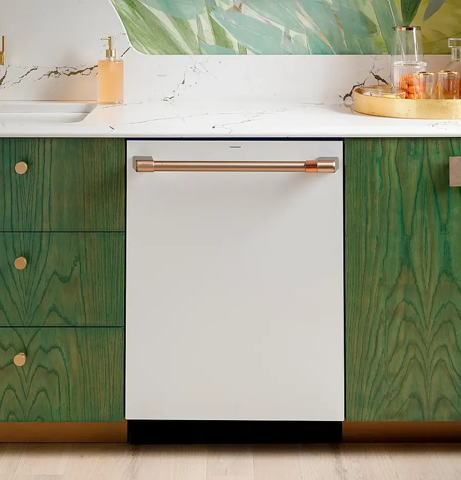 Alt View 21. Café - Top Control Smart Built-In Stainless Steel Tub Dishwasher with 3rd Rack, UltraWash and 44 dBA - Matte White.