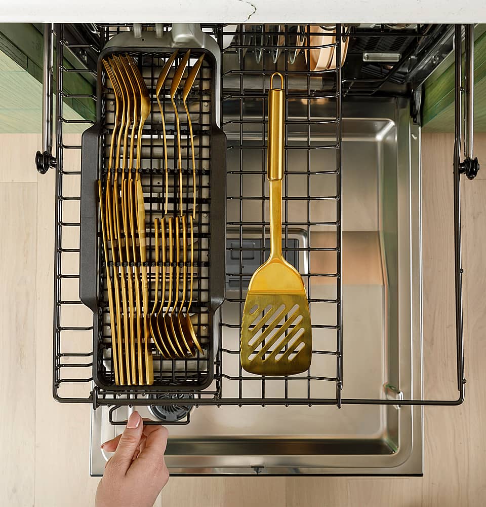 Alt View 28. Café - Top Control Smart Built-In Stainless Steel Tub Dishwasher with 3rd Rack, UltraWash and 44 dBA - Matte White.