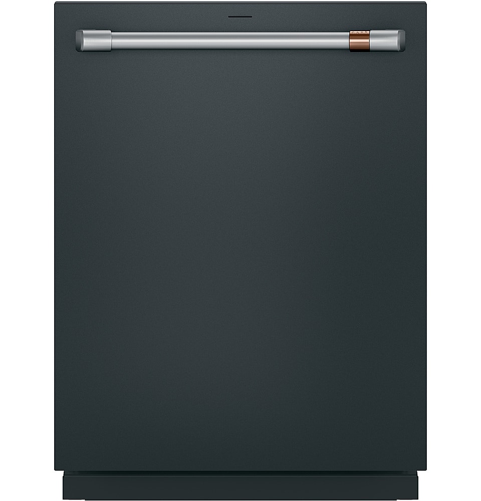 Front. Café - Top Control Smart Built-In Stainless Steel Tub Dishwasher with 3rd Rack, UltraWash and 44 dBA - Matte Black.