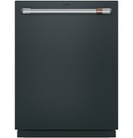 Café - Top Control Smart Built-In Stainless Steel Tub Dishwasher with 3rd Rack, UltraWash and 44 dBA - Matte Black - Front_Zoom