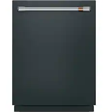 Front. Café - Top Control Smart Built-In Stainless Steel Tub Dishwasher with 3rd Rack, UltraWash and 44 dBA - Matte Black.