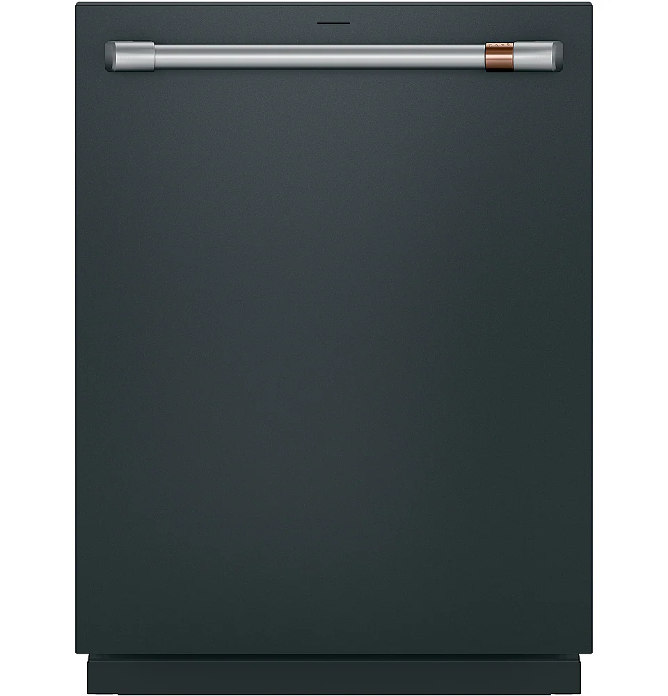 Front. Café - Top Control Smart Built-In Stainless Steel Tub Dishwasher with 3rd Rack, UltraWash and 44 dBA - Matte Black.