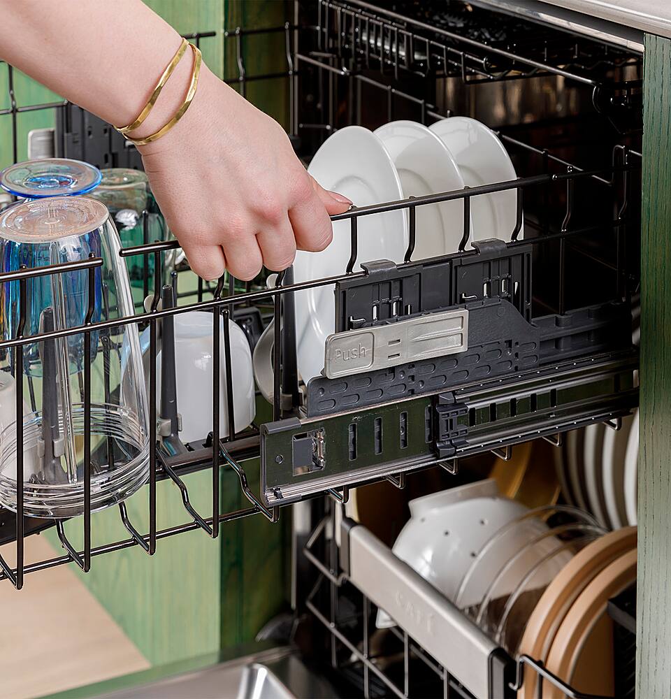 Alt View 25. Café - Top Control Smart Built-In Stainless Steel Tub Dishwasher with 3rd Rack, UltraWash and 44 dBA - Matte Black.