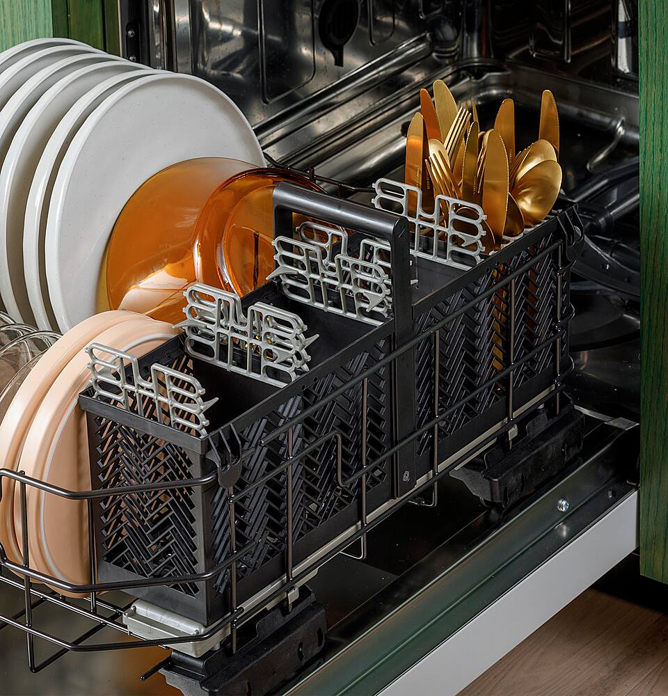 Alt View 32. Café - Top Control Smart Built-In Stainless Steel Tub Dishwasher with 3rd Rack, UltraWash and 44 dBA - Matte Black.