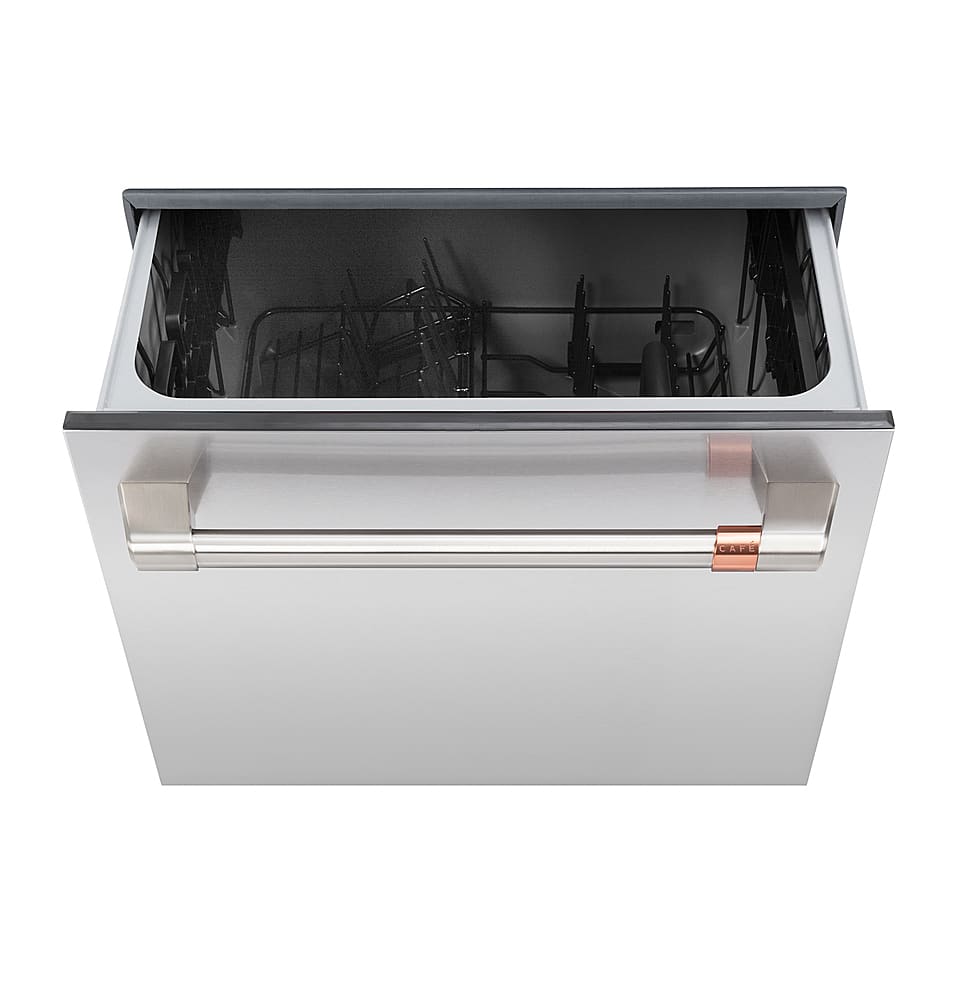 Alt View 1. Café - Energy Star Certified Smart Single Drawer Dishwasher with 6 Wash Cycles, Water Leak Sensor, and Knock to Pause Feature - Stainless Steel.