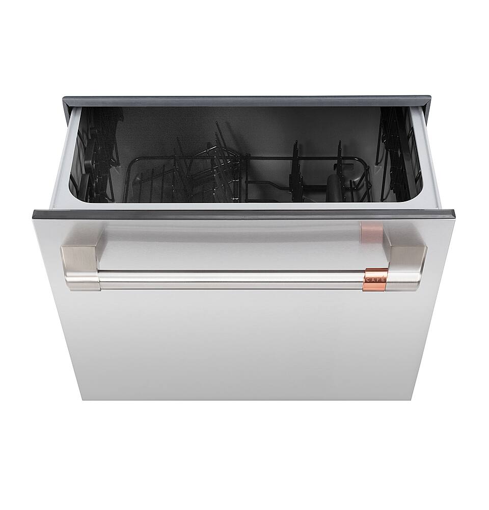 Alt View 1. Café - Energy Star Certified Smart Single Drawer Dishwasher with 6 Wash Cycles, Water Leak Sensor, and Knock to Pause Feature - Stainless Steel.