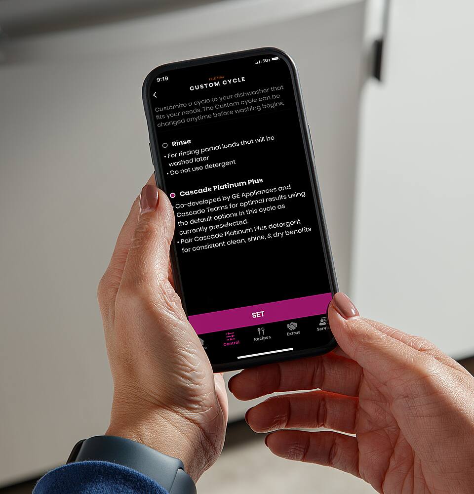 Alt View 14. GE Profile - Top Control Smart Built-In Stainless Steel Tub Dishwasher with 3rd Rack, Dedicated Jet Targeted Wash and 39 dBA - Black Stainless Steel.