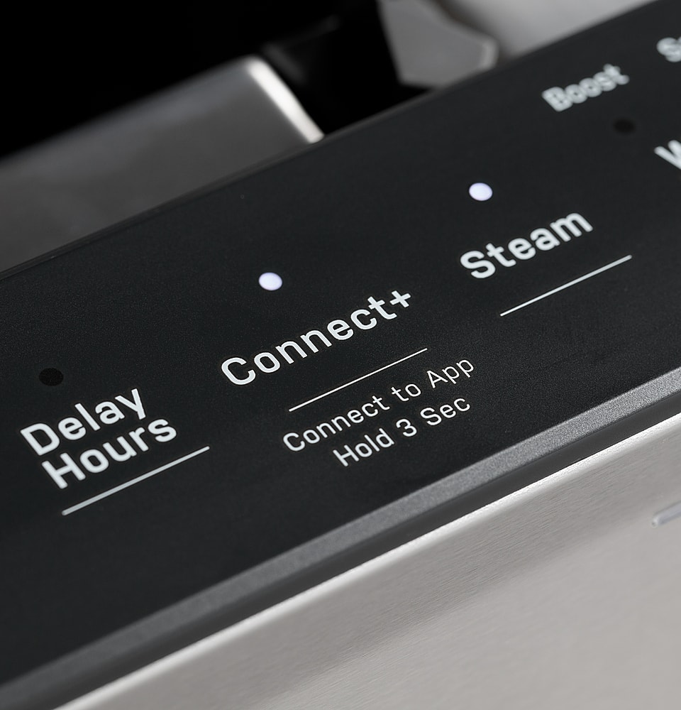 Alt View 20. GE Profile - Top Control Smart Built-In Stainless Steel Tub Dishwasher with 3rd Rack, Dedicated Jet Targeted Wash and 39 dBA - Black Stainless Steel.