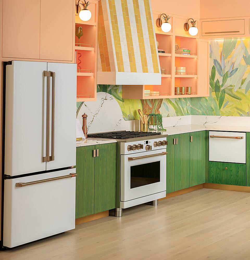 Alt View 31. Café - Energy Star Certified Smart Single Drawer Dishwasher with 6 Wash Cycles, Water Leak Sensor, and Knock to Pause Feature - Matte White.