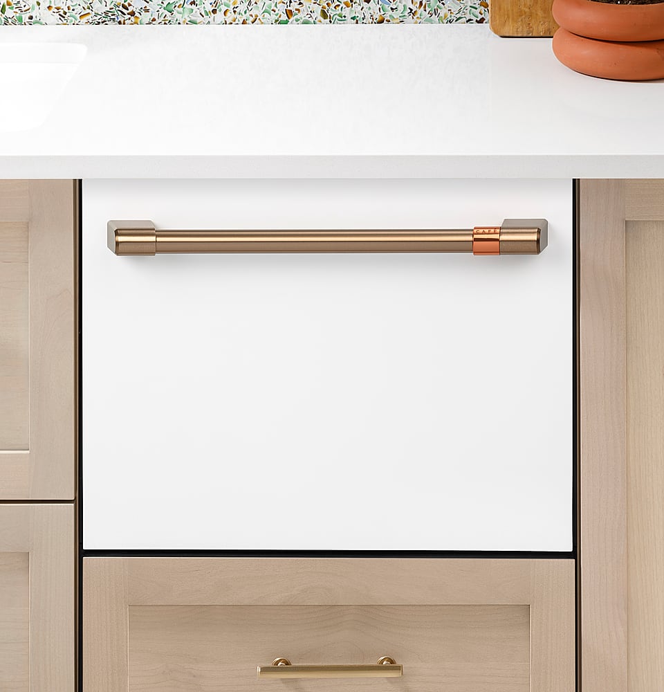 Alt View 32. Café - Energy Star Certified Smart Single Drawer Dishwasher with 6 Wash Cycles, Water Leak Sensor, and Knock to Pause Feature - Matte White.