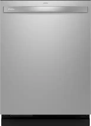 Front. GE Profile - Top Control Smart Built-In Stainless Steel Tub Dishwasher with 3rd Rack, Dedicated Jet Targeted Wash and 42 dBA - Stainless Steel.