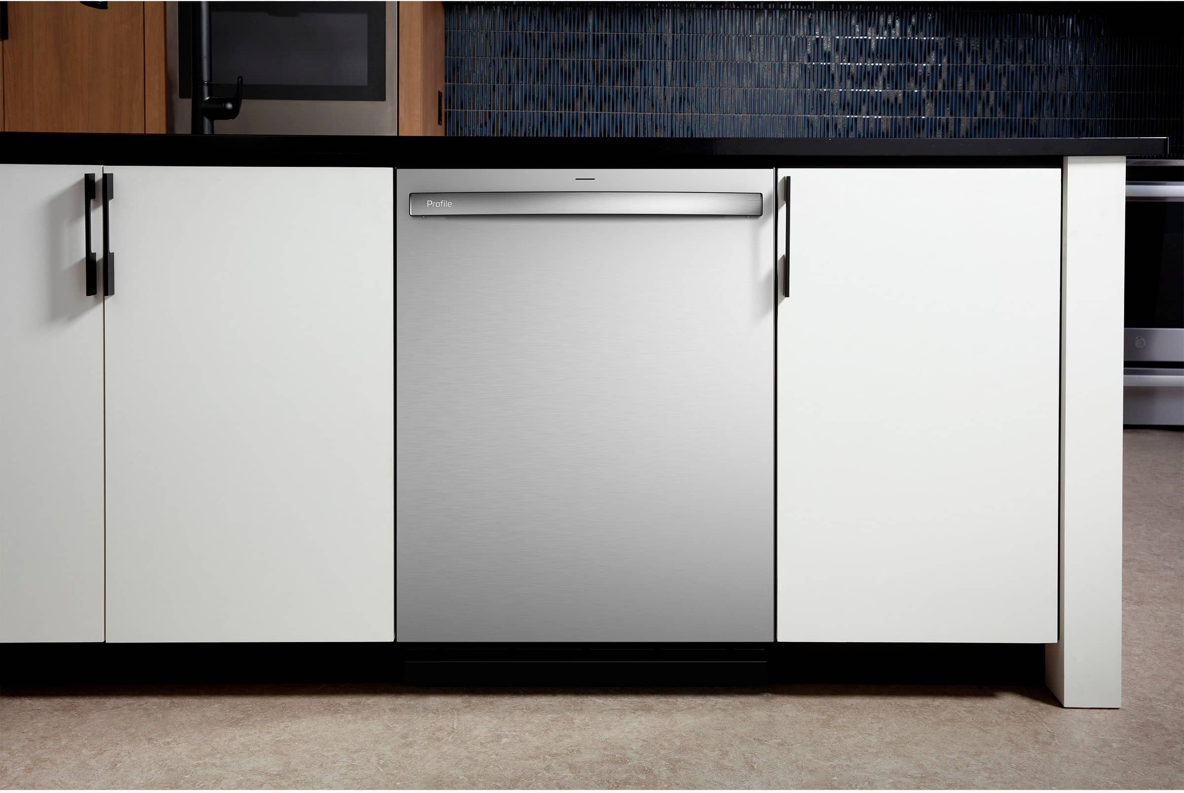 Alt View 14. GE Profile - Top Control Smart Built-In Stainless Steel Tub Dishwasher with 3rd Rack, Dedicated Jet Targeted Wash and 42 dBA - Stainless Steel.