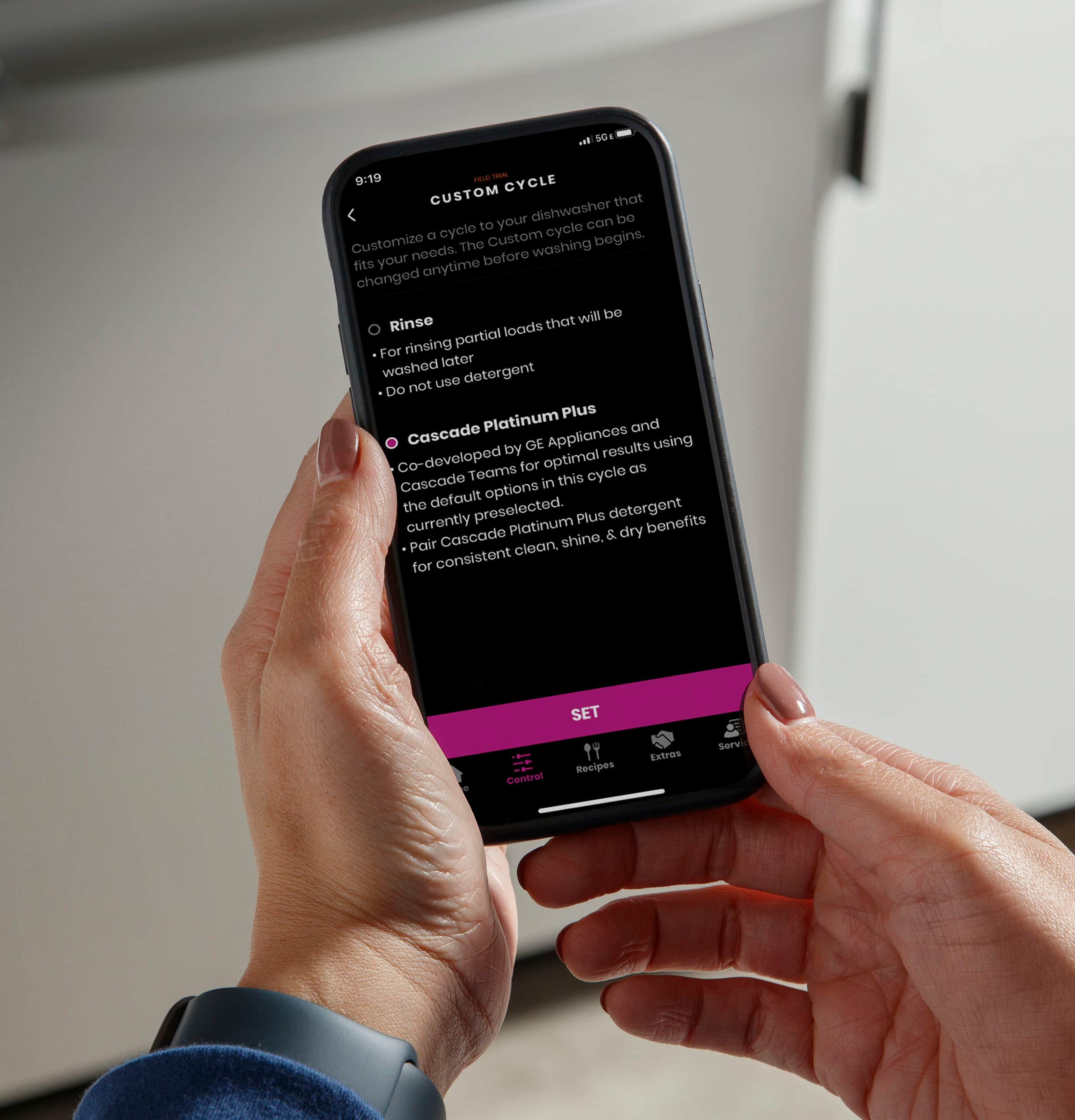 Alt View 15. GE Profile - Top Control Smart Built-In Stainless Steel Tub Dishwasher with 3rd Rack, Dedicated Jet Targeted Wash and 42 dBA - Stainless Steel.